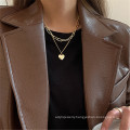 ins temperament love multi-layer chain necklace women simple retro cold wind pendant net red fashion necklace